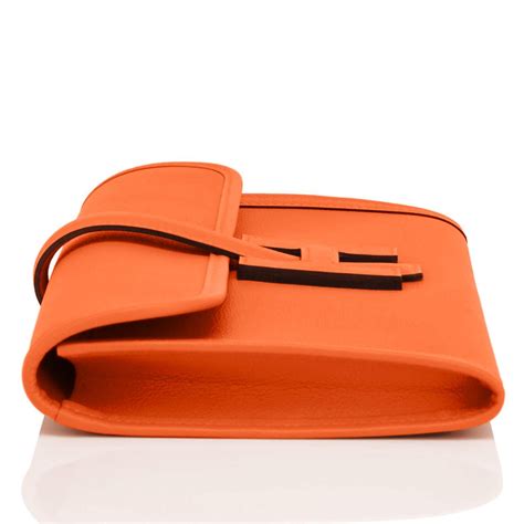 hermes orange clutch|vintage hermes clutch.